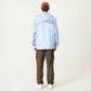 Men's Lightweight Windbreaker Jacket with Hood Full Zip Closure Panel Detail and Elastic Cuff Design