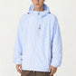 Men's Lightweight Windbreaker Jacket with Hood Full Zip Closure Panel Detail and Elastic Cuff Design