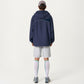 Men's Lightweight Windbreaker Jacket with Hood Full Zip Closure Panel Detail and Elastic Cuff Design