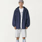 Men's Lightweight Windbreaker Jacket with Hood Full Zip Closure Panel Detail and Elastic Cuff Design