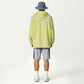 Men's Lightweight Windbreaker Jacket with Hood Full Zip Closure Panel Detail and Elastic Cuff Design