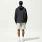 Men's Lightweight Hooded Windbreaker Jacket with Full Zip Closure Elastic Cuffs and Relaxed Fit