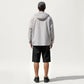 Men's Lightweight Hooded Windbreaker Jacket with Full Zip Closure Elastic Cuffs and Relaxed Fit