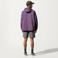 Men's Lightweight Hooded Windbreaker Jacket with Full Zip Closure Elastic Cuffs and Relaxed Fit