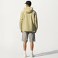 Men's Lightweight Hooded Windbreaker Jacket with Full Zip Closure Elastic Cuffs and Relaxed Fit