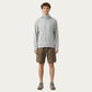 Men's Lightweight Windbreaker Jacket with Hood Full Zip Closure Zipper Pocket Detail and Relaxed Fit