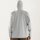 Men's Lightweight Windbreaker Jacket with Hood Full Zip Closure Zipper Pocket Detail and Relaxed Fit