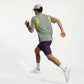 Men's Short Sleeve Athletic T-Shirt with Colorblock Panel Design Breathable Fabric and Relaxed Fit