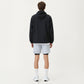 Men's Lightweight Windbreaker Jacket with Hood Full Zip Closure Drawstring Detail
