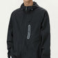 Men's Lightweight Windbreaker Jacket with Hood Full Zip Closure Drawstring Detail
