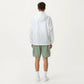 Men's Lightweight Windbreaker Jacket with Hood Full Zip Closure Drawstring Detail