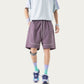 Men's Lightweight Athletic Shorts with Elastic Drawstring Waist Zipper Pocket Detail and Relaxed Fit