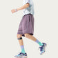 Men's Lightweight Athletic Shorts with Elastic Drawstring Waist Zipper Pocket Detail and Relaxed Fit