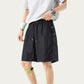 Men's Lightweight Athletic Shorts with Elastic Drawstring Waist Relaxed Fit Seam Detail Side Pocket