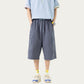 Men's Longline Athletic Shorts with Elastic Drawstring Waist Multi Zipper Pocket Design