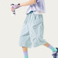 Men's Longline Athletic Shorts with Elastic Drawstring Waist Multi Zipper Pocket Design