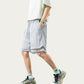 Men's Lightweight Athletic Shorts with Elastic Drawstring Waist Mesh Lining Detail and Relaxed Fit