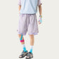 Men's Lightweight Athletic Shorts with Elastic Drawstring Waist Mesh Lining Detail and Relaxed Fit
