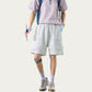 Men's Lightweight Cargo Athletic Shorts with Elastic Drawstring Waist Flap Pocket Design