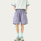 Men's Lightweight Cargo Athletic Shorts with Elastic Drawstring Waist Flap Pocket Design