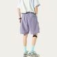 Men's Lightweight Cargo Athletic Shorts with Elastic Drawstring Waist Flap Pocket Design