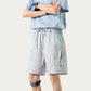Men's Colorblock Athletic Shorts with Elastic Drawstring Waist Zipper Pocket Detail