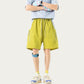 Men's Colorblock Athletic Shorts with Elastic Drawstring Waist Zipper Pocket Detail