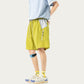 Men's Colorblock Athletic Shorts with Elastic Drawstring Waist Zipper Pocket Detail