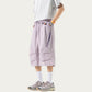 Men's Lightweight Cargo Athletic Shorts with Elastic Drawstring Waist Multi Pocket Design