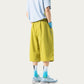 Men's Lightweight Cargo Athletic Shorts with Elastic Drawstring Waist Multi Pocket Design
