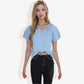 Women's Short Sleeve V-Neck Casual Blouse with Gathered Neckline