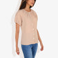 Women's Short Sleeve Button-Down V-Neck Casual Blouse