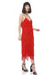 Sequin Fringe Flapper Midi Dress