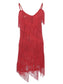 Sequin Fringe Flapper Midi Dress