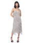 Sequin Fringe Flapper Midi Dress