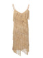 Sequin Fringe Flapper Midi Dress