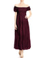 Off Shoulder Lace Maxi Dress