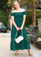Off Shoulder Lace Maxi Dress
