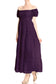 Off Shoulder Lace Maxi Dress