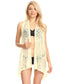 Womens Sleeveless Open Front Crochet Shawl Cardigan Bikini Cover Up