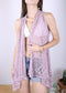 Womens Sleeveless Open Front Crochet Shawl Cardigan Bikini Cover Up