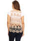 Floral Crochet Open Front Vest