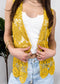 Floral Crochet Open Front Vest