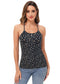 Anna-Kaci Womens Casual Leopard Print Spaghetti Strap Soft Racerback Tank Top