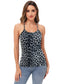 Anna-Kaci Womens Casual Leopard Print Spaghetti Strap Soft Racerback Tank Top