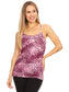 Anna-Kaci Womens Casual Leopard Print Spaghetti Strap Soft Racerback Tank Top