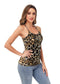 Anna-Kaci Womens Casual Leopard Print Spaghetti Strap Soft Racerback Tank Top