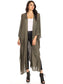 Oversized Breathable Draped Long Cardi