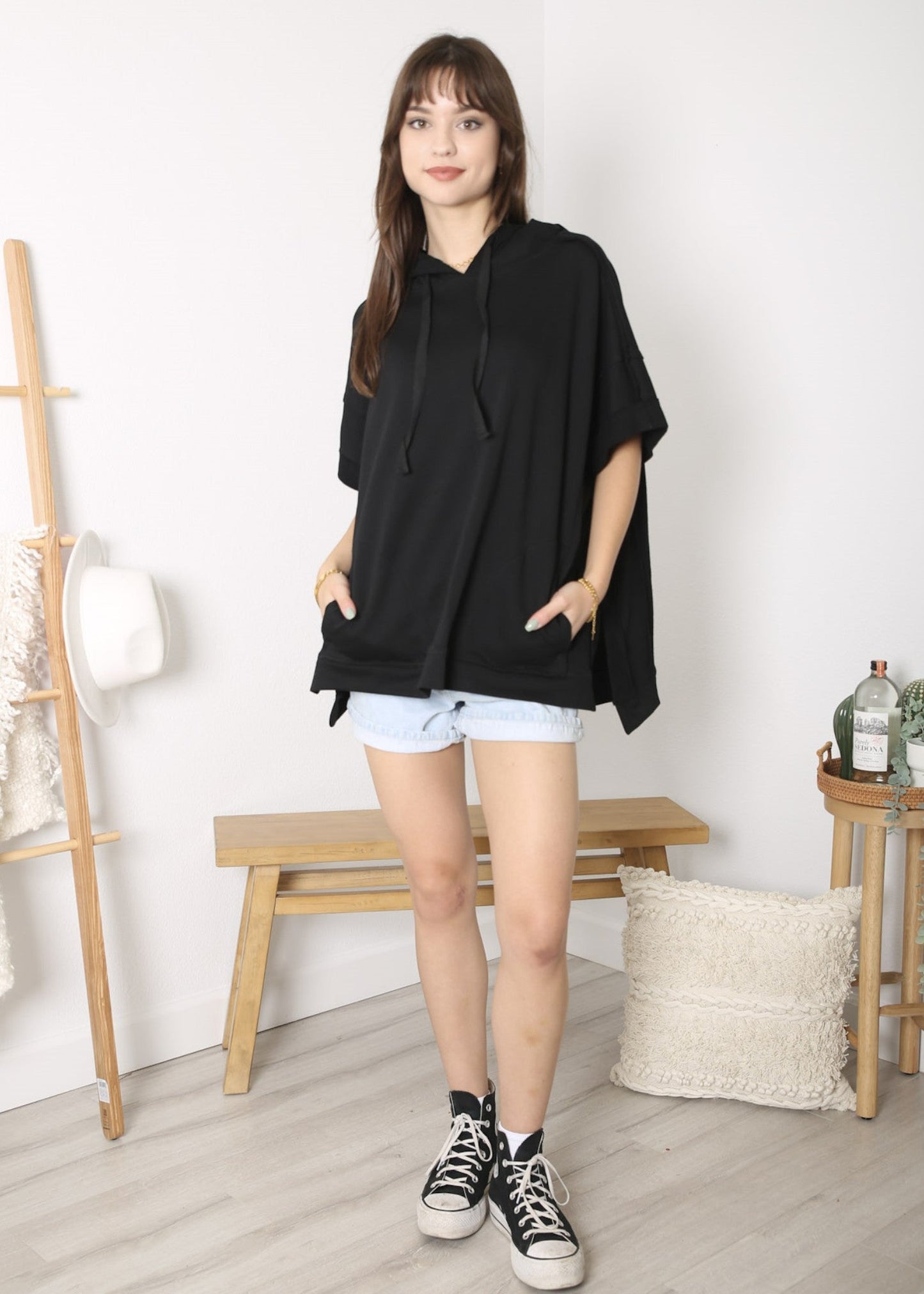 Boyfriend Short-Sleeve Hoodie