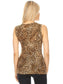 Leopard Print V-Neck Tank Top